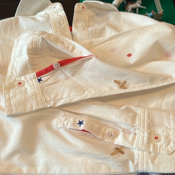 NWT Joules Ladies Embroidered Bees Blouse Size 2 - Picture 8 of 9